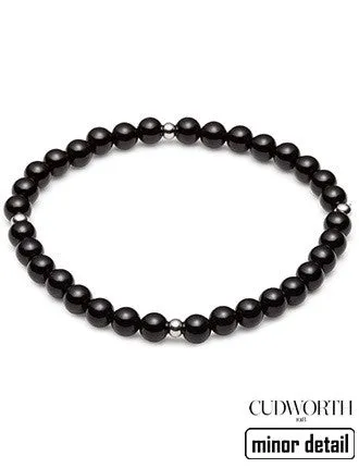 Black Agate Beaded Bracelet