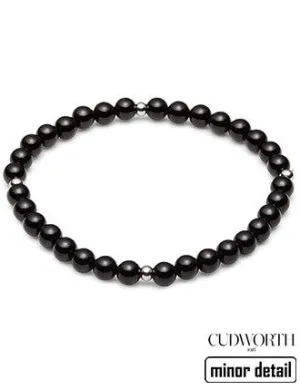 Black Agate Beaded Bracelet