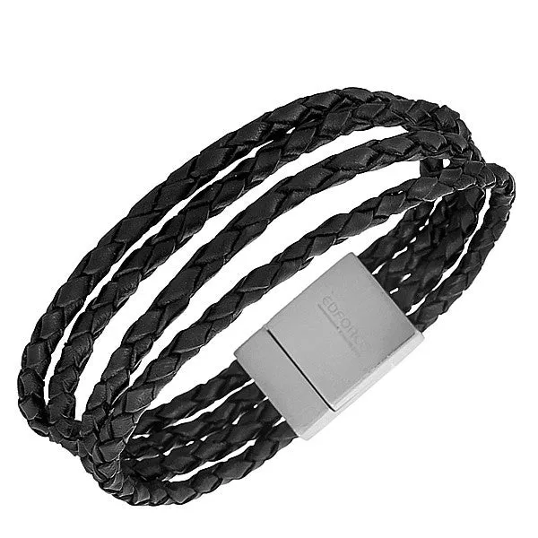 Black Braided Wristband