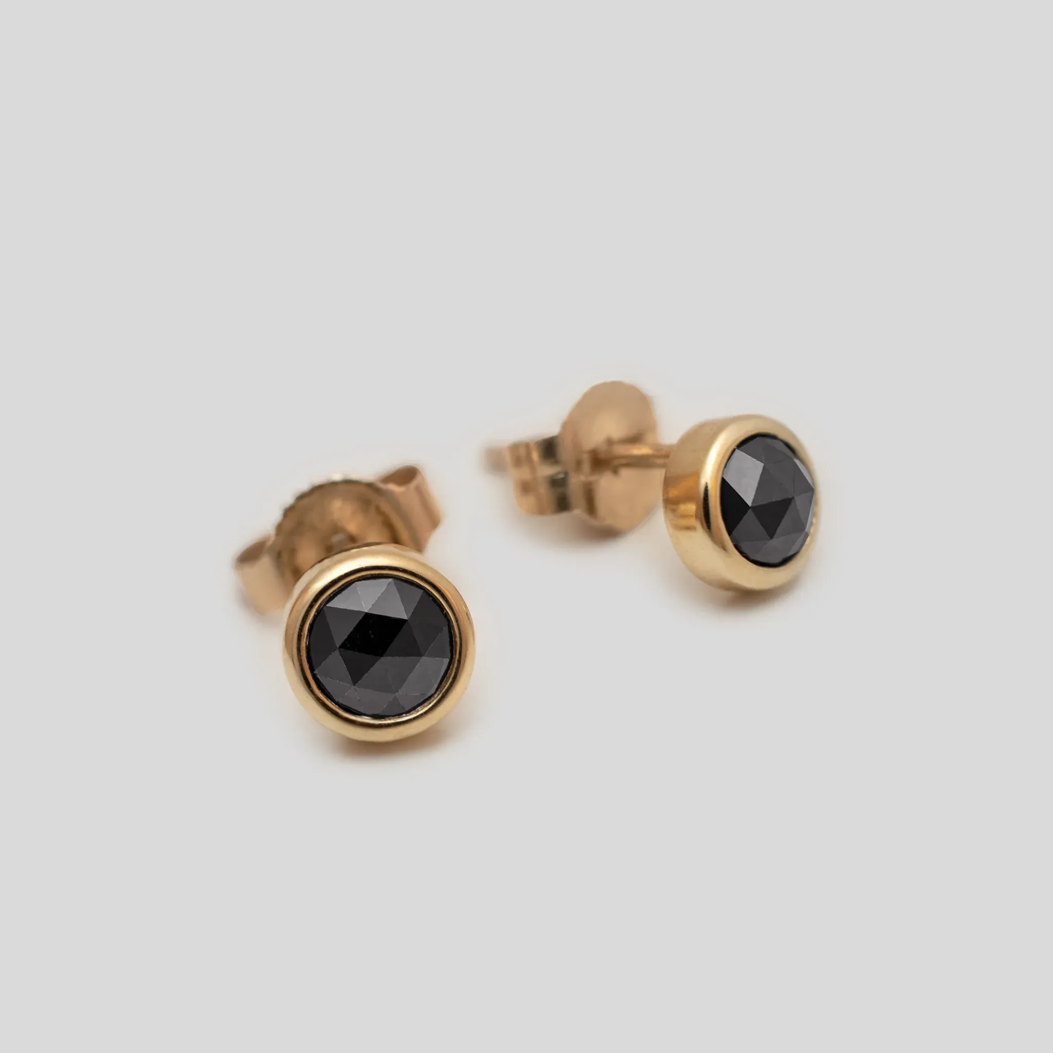 Black Diamond Stud Earrings