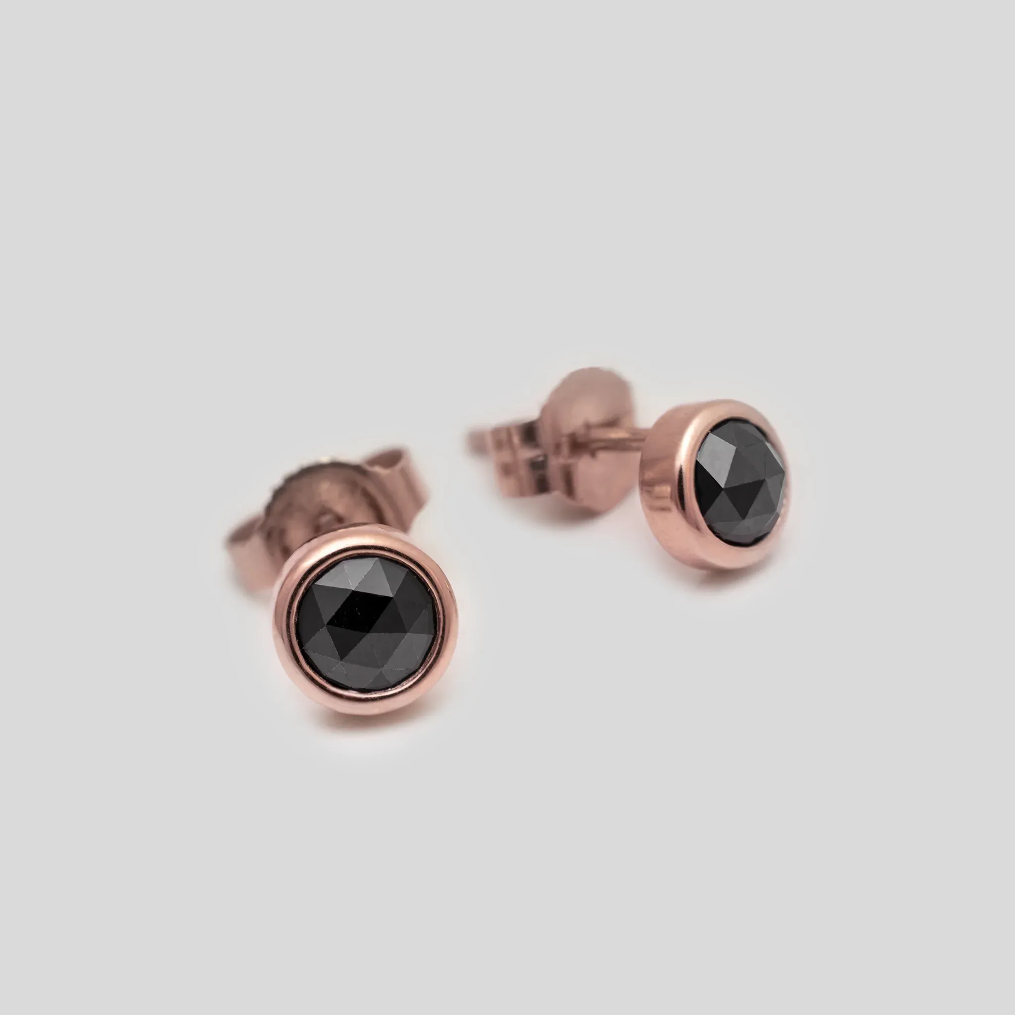 Black Diamond Stud Earrings