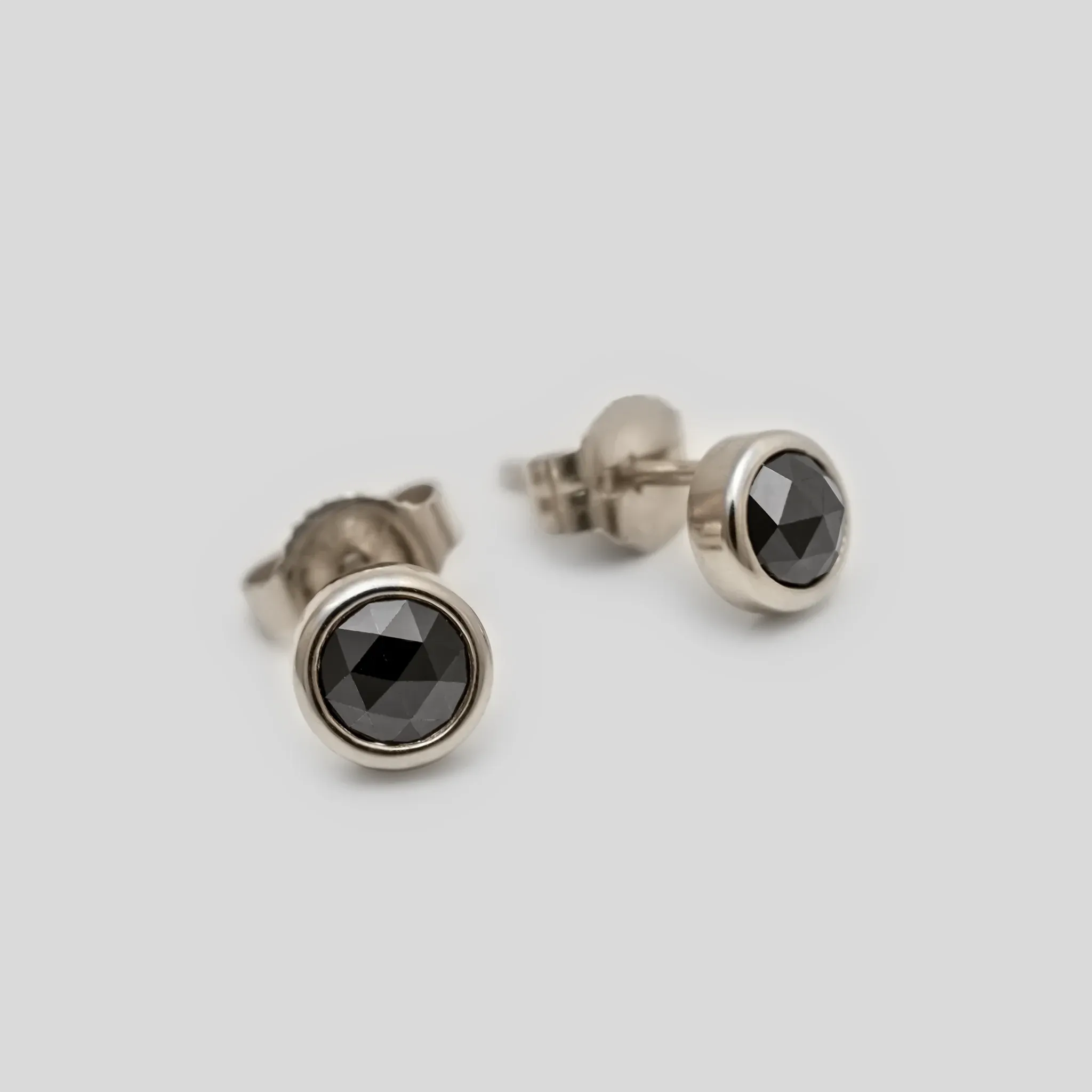 Black Diamond Stud Earrings