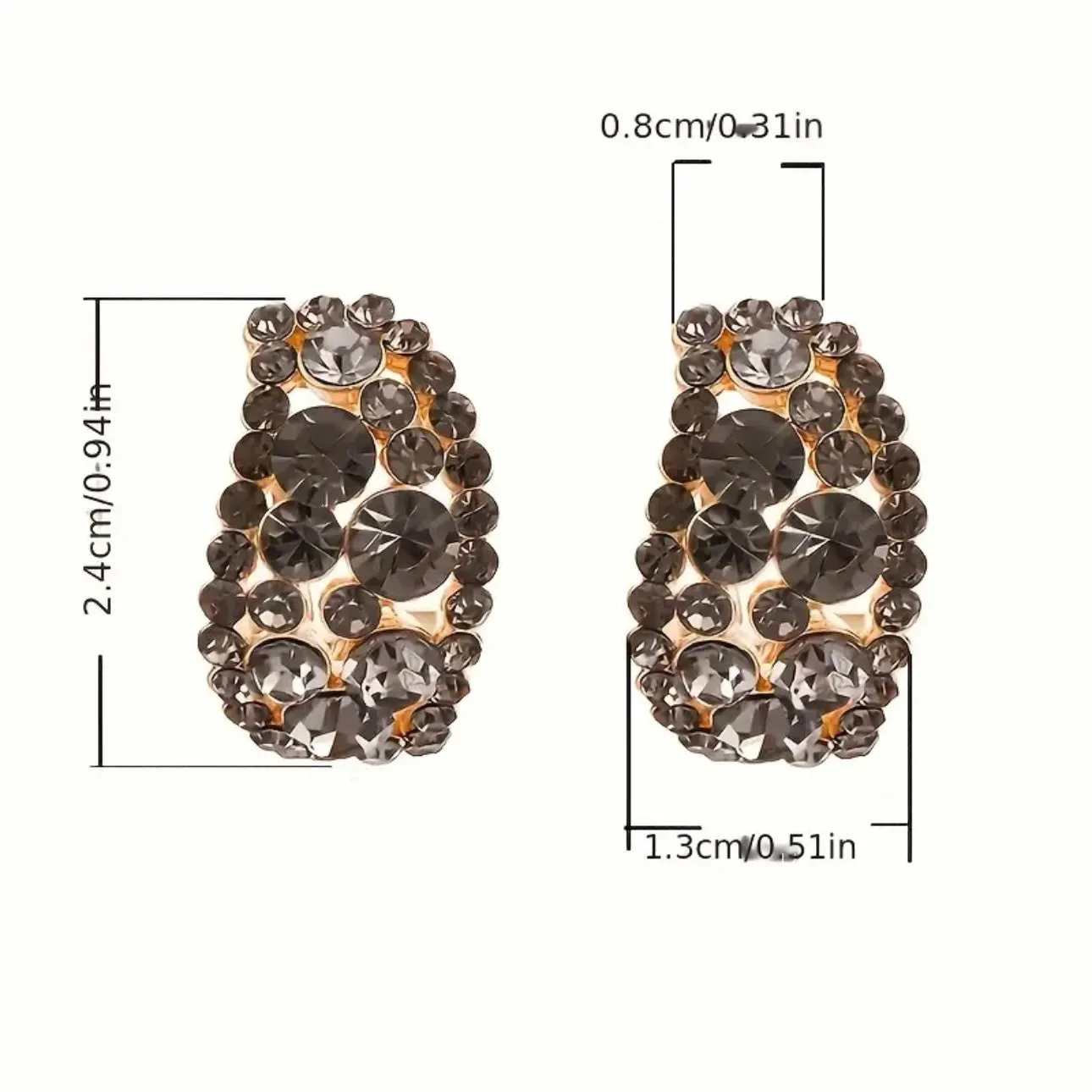 Black Gold Earrings