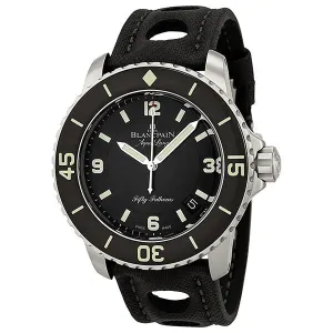 Blancpain Fifty Fathoms Automatic Black Dial Stainless Steel Men's Watch 5015C-1130-52B