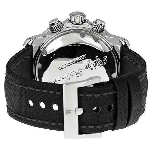Blancpain Fifty Fathoms Black Dial Flyback Chronograph Black Fabric Strap Men's Watch 5085F-1130-52