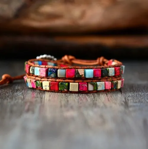 Boho Women Bracelet High Quality Mix Natural Stone