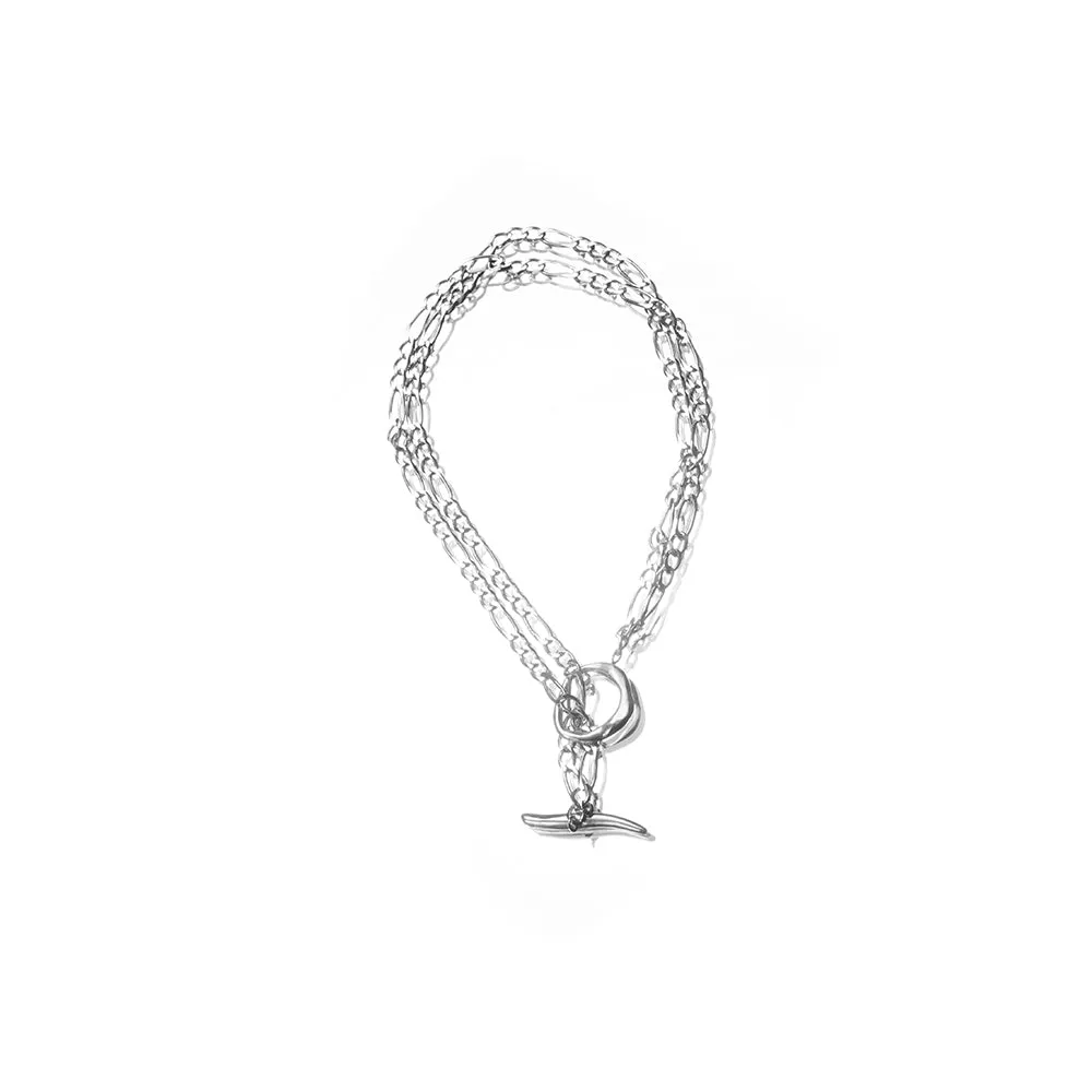 Bold collier in silver