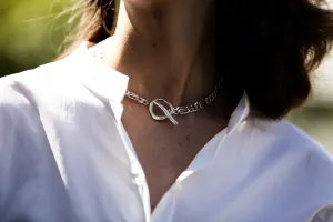 Bold collier in silver