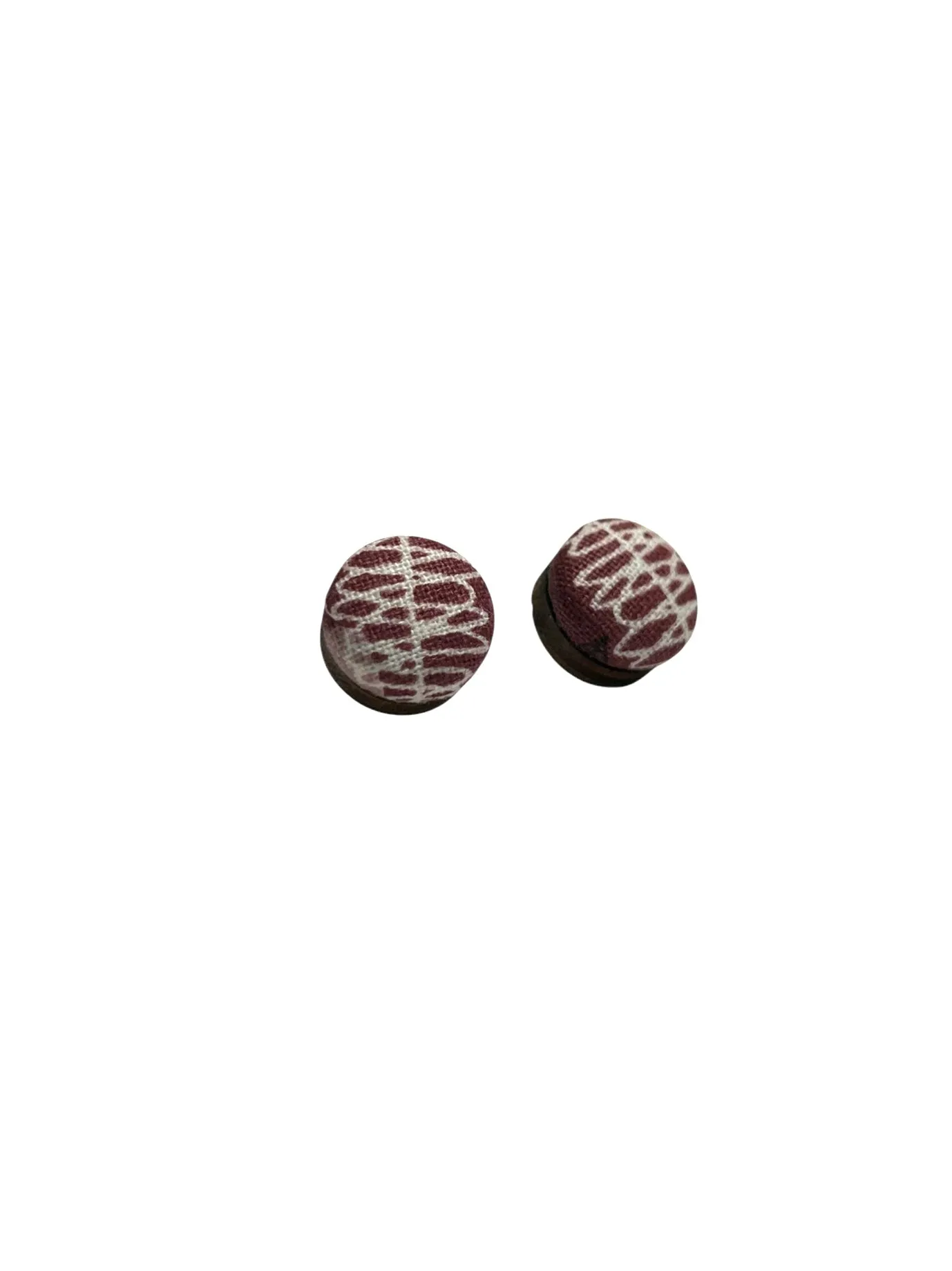 BOTÓN DE AZÚCAR - Small Studs - Burgundy and White