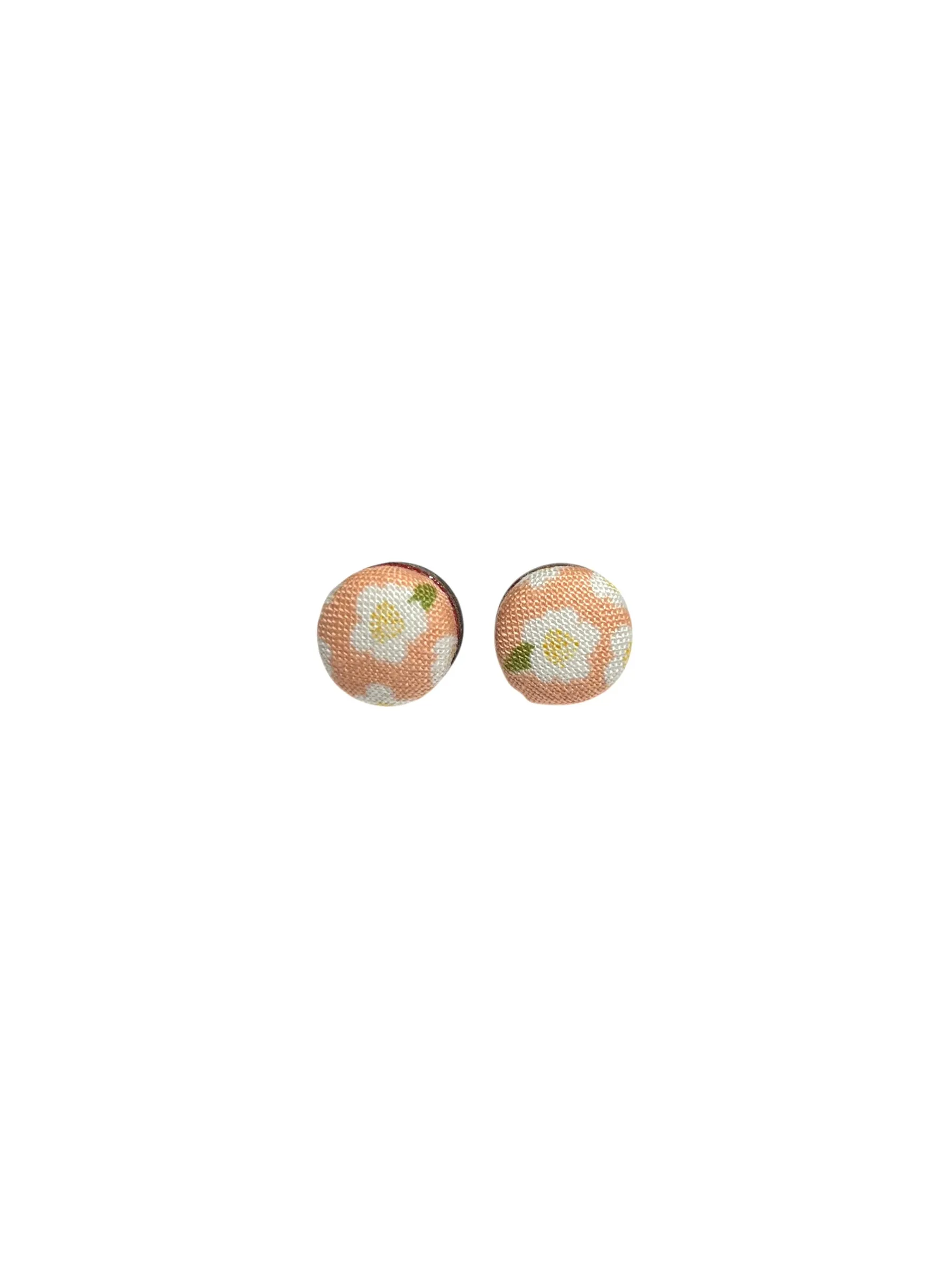 BOTÓN DE AZÚCAR - Small Studs -Peach Floral