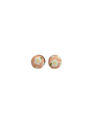 BOTÓN DE AZÚCAR - Small Studs -Peach Floral