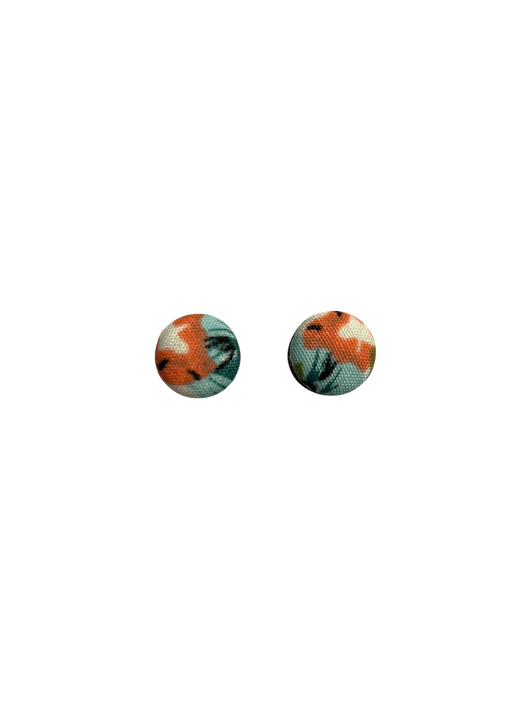 BOTÓN DE AZÚCAR- Small Studs- Turquoise and Orange