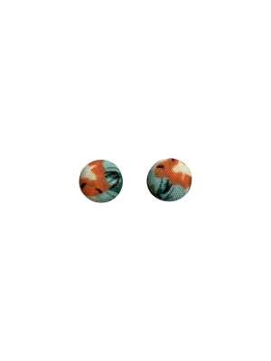 BOTÓN DE AZÚCAR- Small Studs- Turquoise and Orange