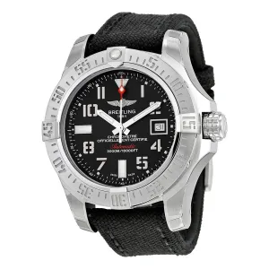 Breitling Avenger II Seawolf Automatic Black Dial Black Fabric Men's Watch A1733110-BC31BKFT A1733110-BC31-103W-A20BASA.1