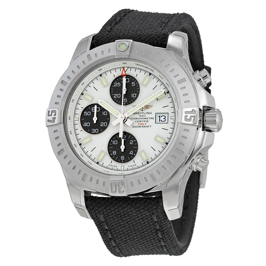 Breitling Colt Chronograph Stratus Automatic Silver Dial Men's Watch A1338811-G804BKFT A1338811-G804-103W-M20BASA.1