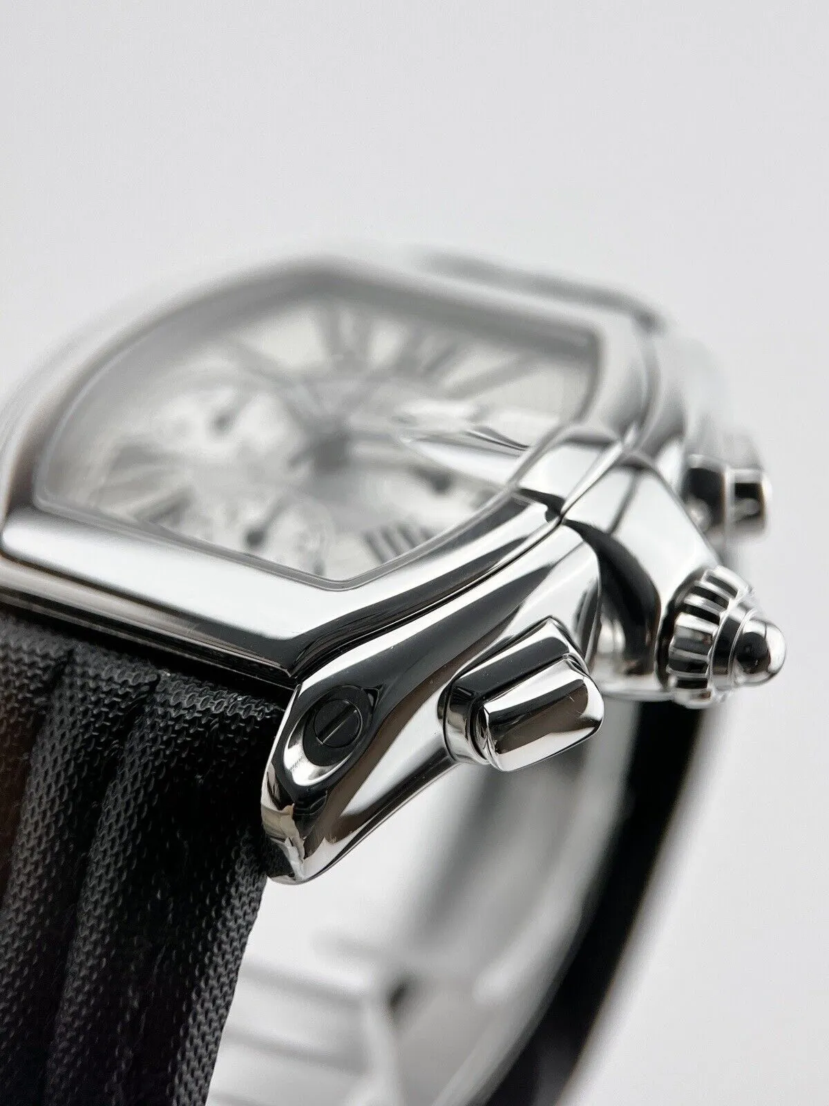 Cartier Roadster Chronograph Automatic 43mm Silver Dial 2618 Mens Watch