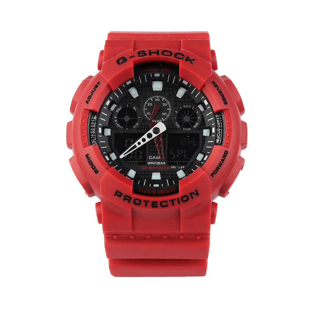 Casio G-Shock GA100B-4A Black Polyurethane Analog Quartz Watch