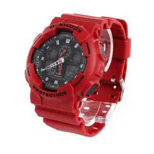 Casio G-Shock GA100B-4A Black Polyurethane Analog Quartz Watch