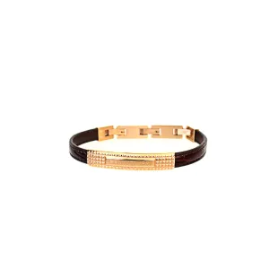 Cerruti Men's Bracelet Rose Gold Polish