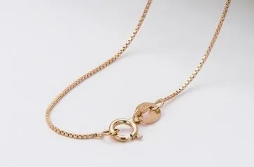 Children's Chains:  18k Rose Gold over Sterling Silver 40cm Chains