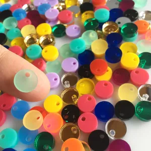 Circle charms / 50 Pieces, 10mm