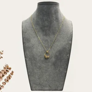 Circular Charm Chain Necklace