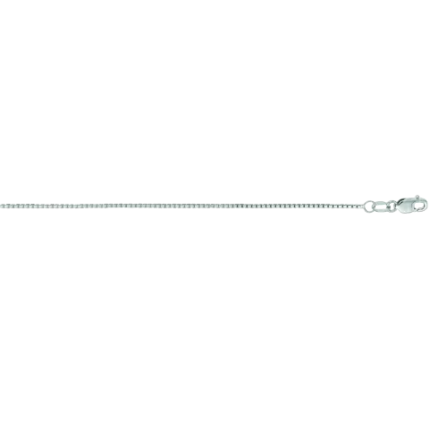 Classic Box Chain - 14K White Gold