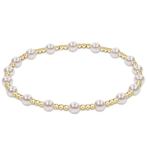 Classic Sincerity 4mm Bracelet-Pearl