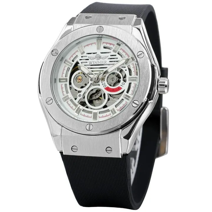 Classy Mechanical Watches for Men with Exposed Skeleton Dial