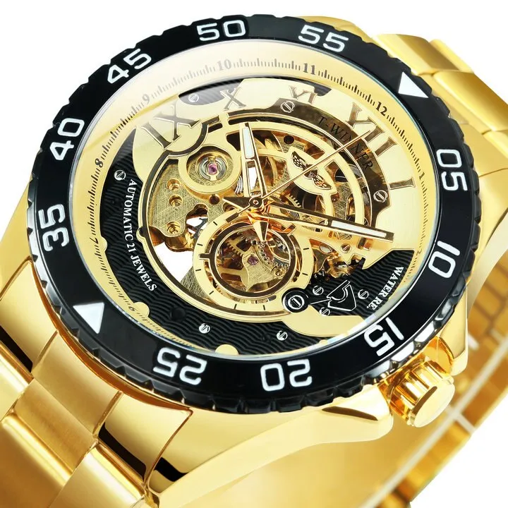 Classy Mechanical Watches for Men with Exposed Skeleton Dial