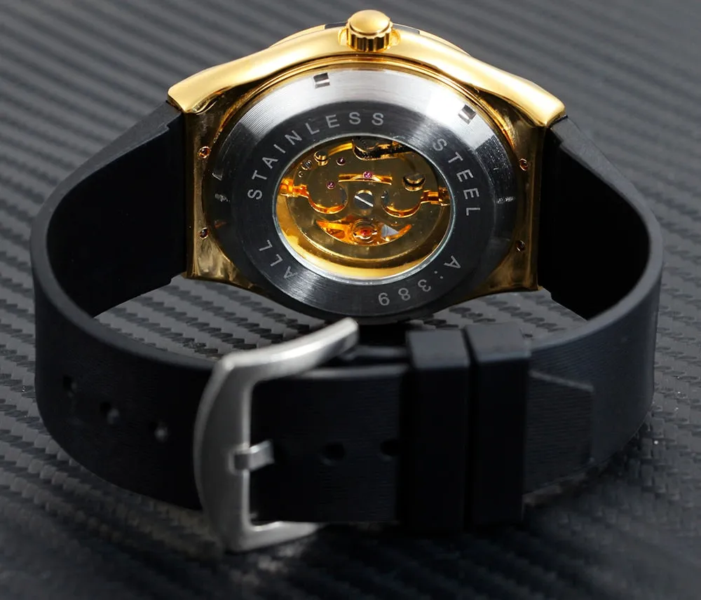 Classy Mechanical Watches for Men with Exposed Skeleton Dial