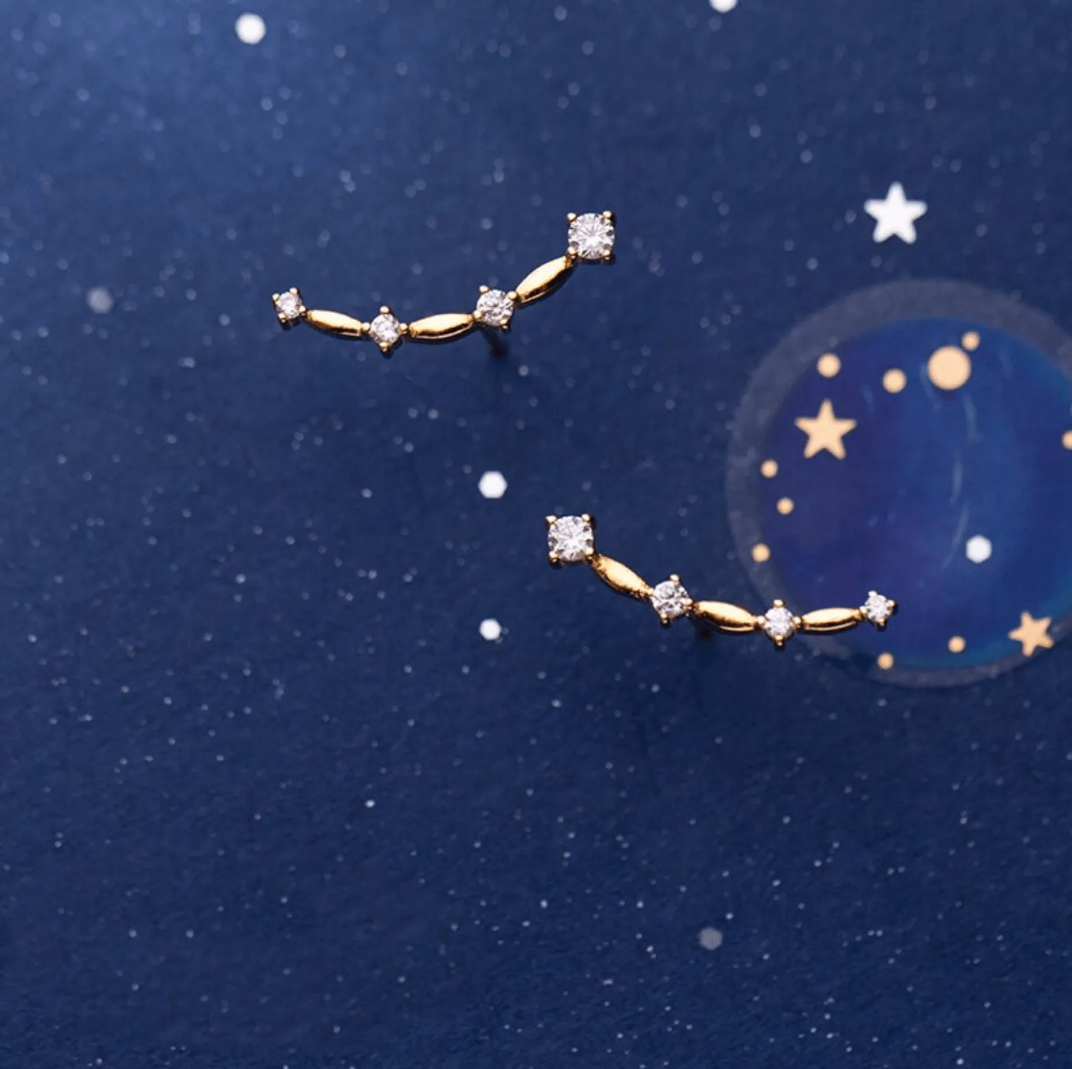 Constellation Stud Earrings | Gold, Rose Gold & Silver |