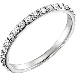 Continuum Sterling Silver 3/8 CTW Diamond Band