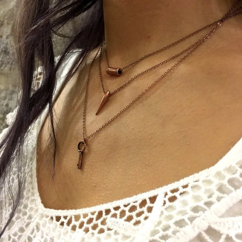 Copper Charm Necklace - Desert Shine