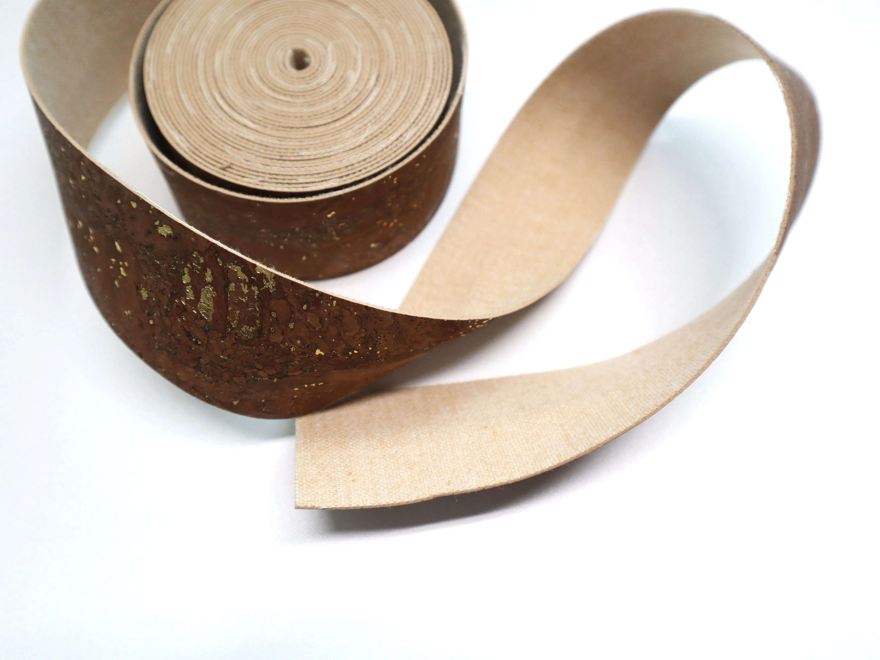 Cork Ribbon By the Yard  - Golden Chestnut