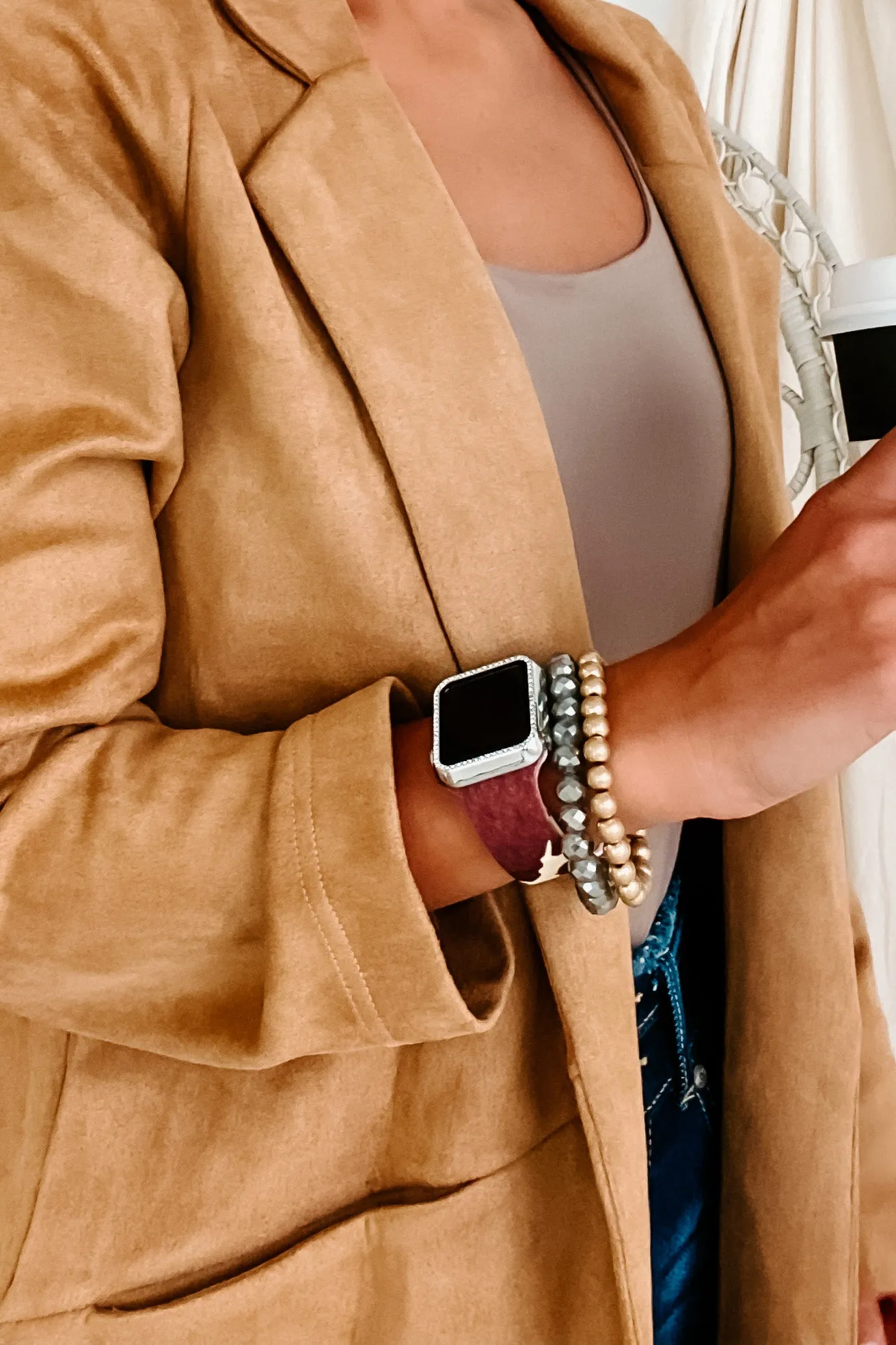 Cow Print Silicone Apple Watch Band (Dark Brown Cow)