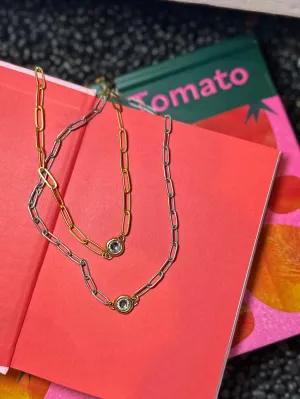 Dainty Crystal Link Necklaces