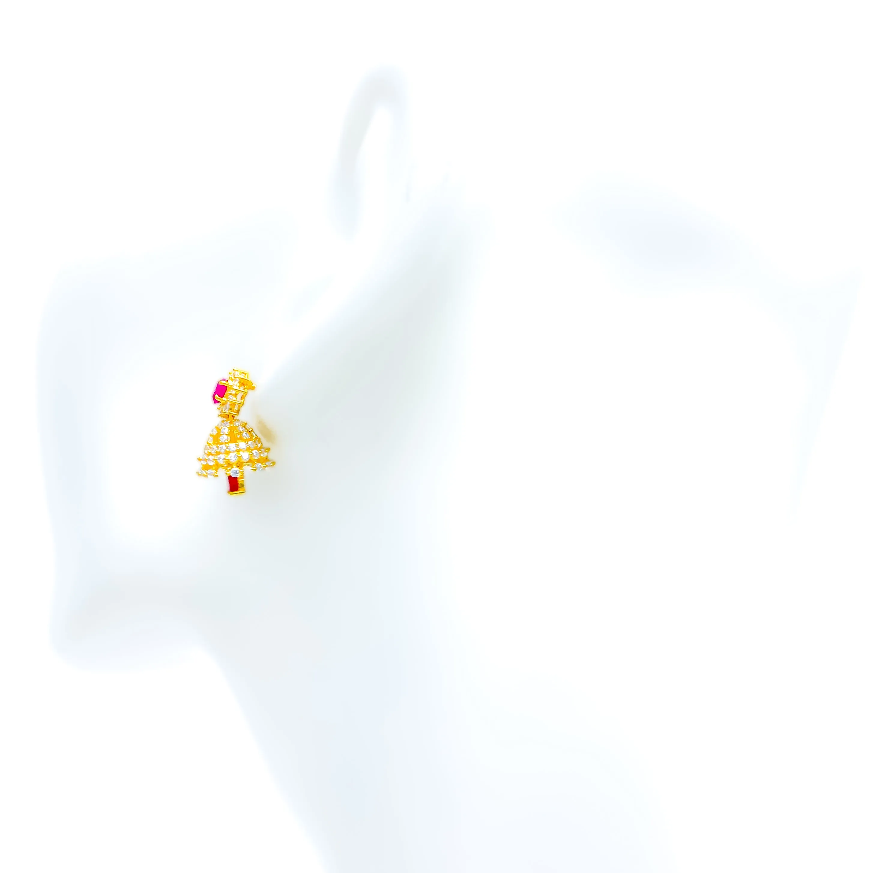 Dazzling Decorative 22k Gold Jhumki Earrings
