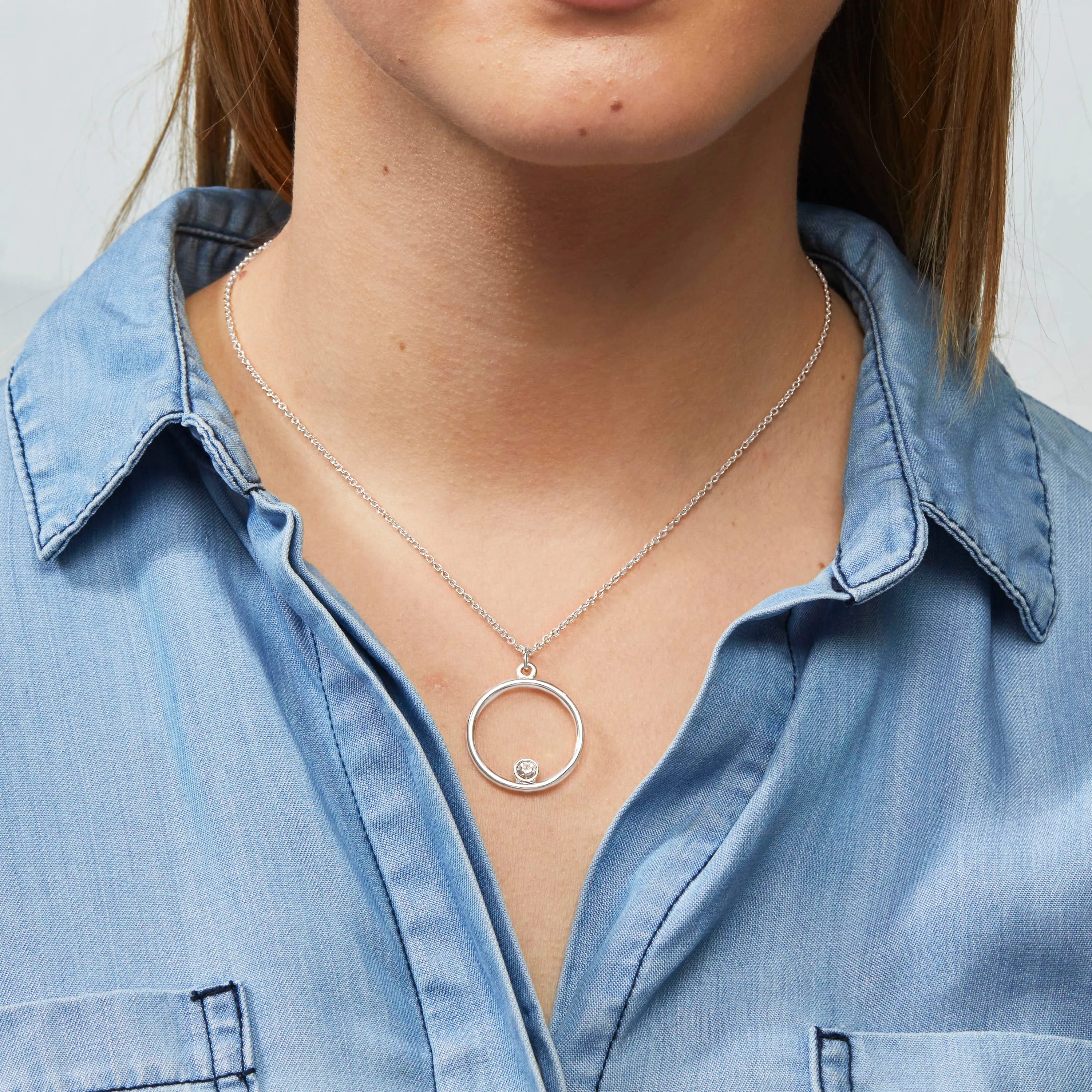 Delilah Necklace in Silver