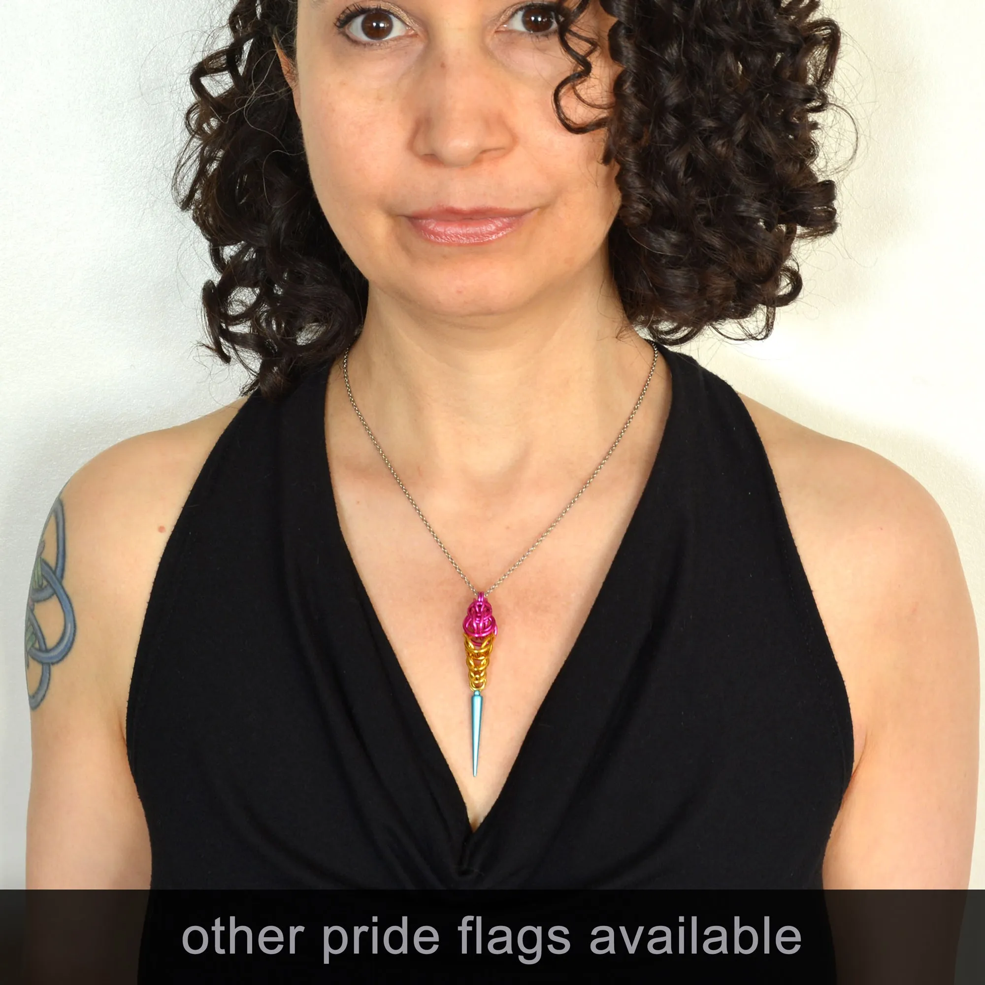 Demigirl Pride - Spike Pendant