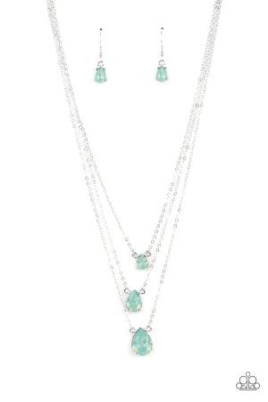 Dewy Drizzle Green Paparazzi Necklace