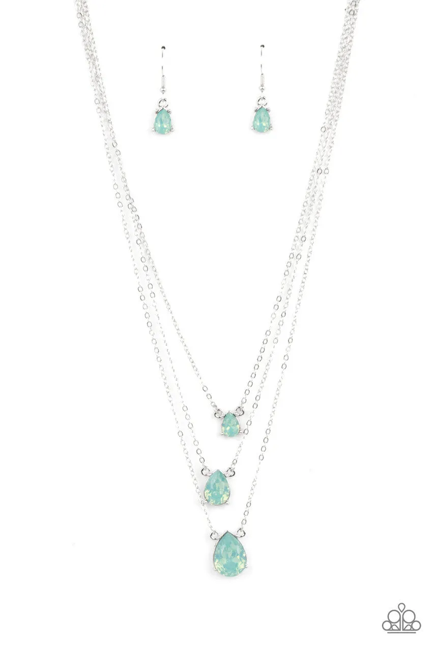 Dewy Drizzle Green Paparazzi Necklace