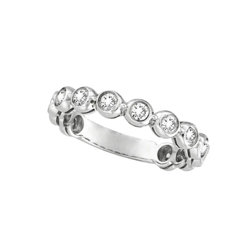 DIAMOND BEZEL RING BAND 14K GOLD (0.59 CTW)