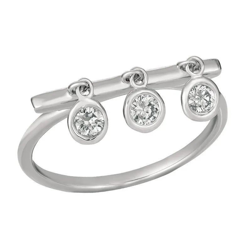 DIAMOND BEZEL SET RING 14K GOLD (0.25 CTW) 5