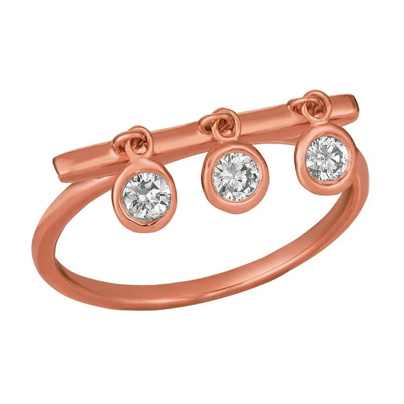 DIAMOND BEZEL SET RING 14K GOLD (0.25 CTW) 5