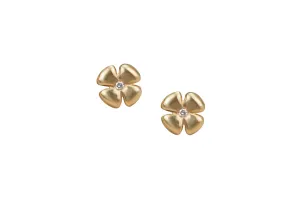 Diamond Flower Studs- SMALL