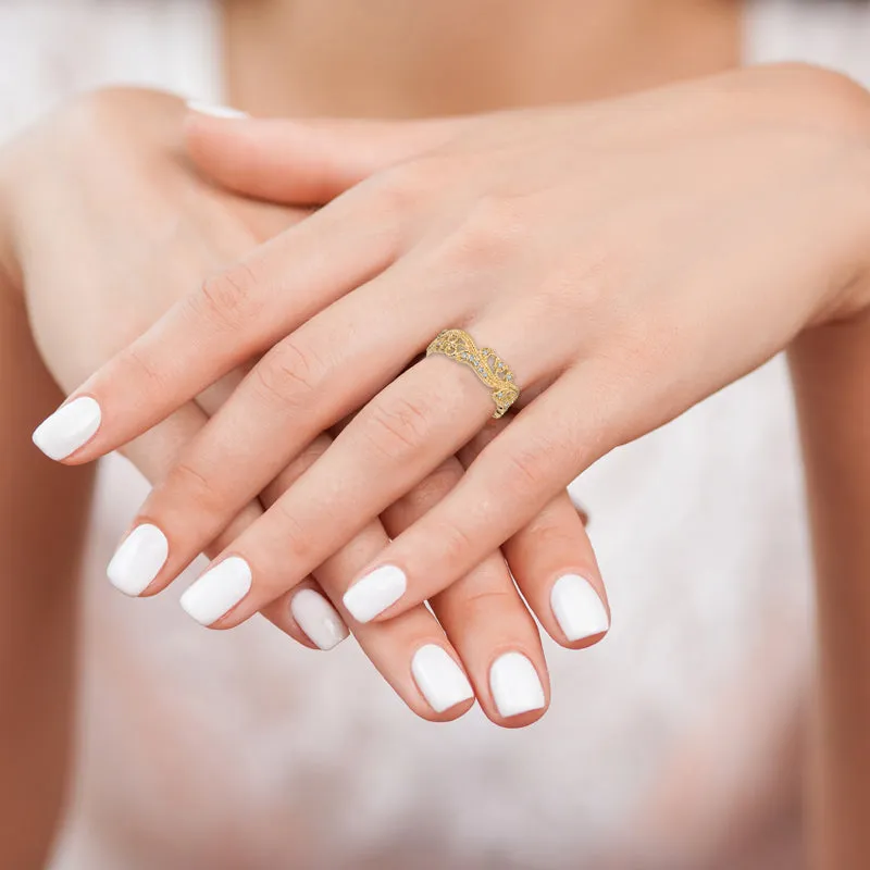 DIAMOND RING 14K GOLD (0.25 CTW) 4