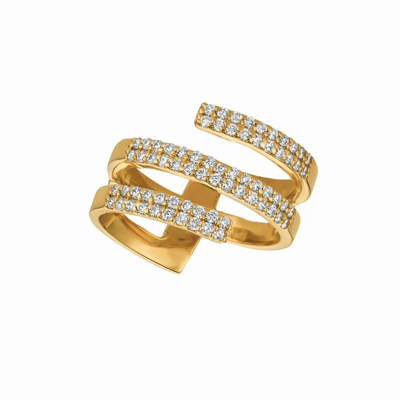 DIAMOND RING 14K GOLD (0.65 CTW) 6