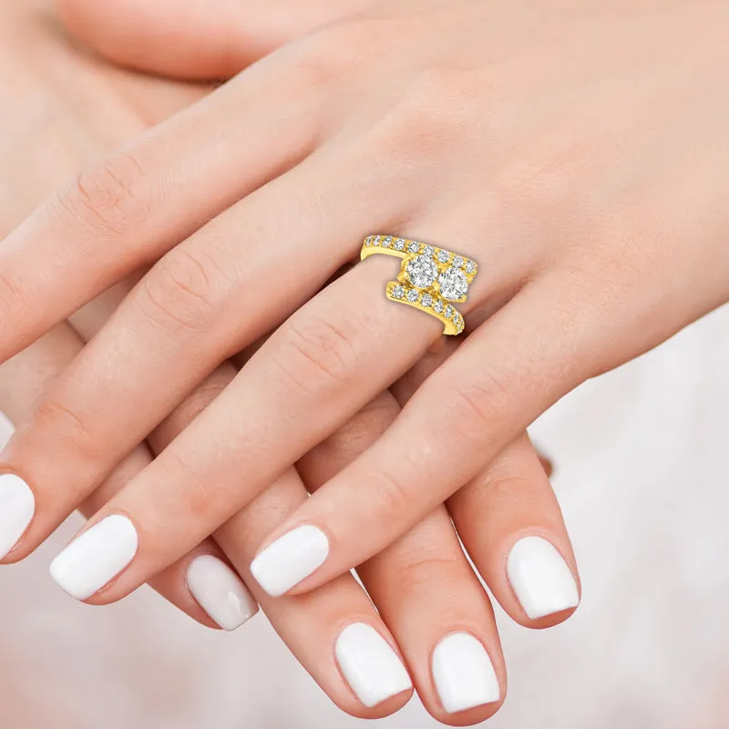 DIAMOND RING 14K GOLD (2 CTW) 1