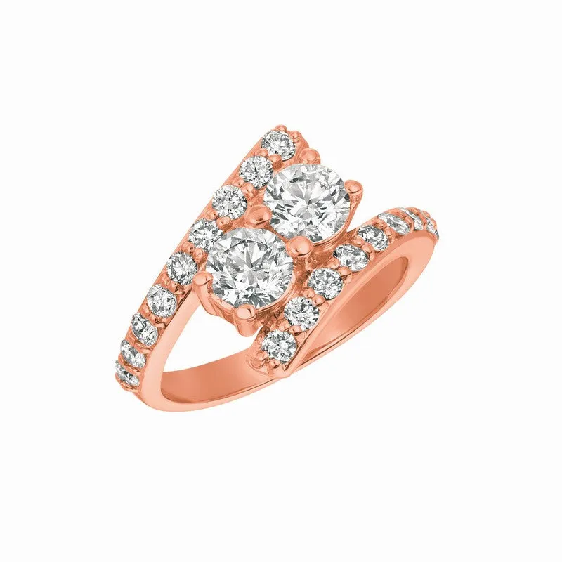 DIAMOND RING 14K GOLD (2 CTW) 1